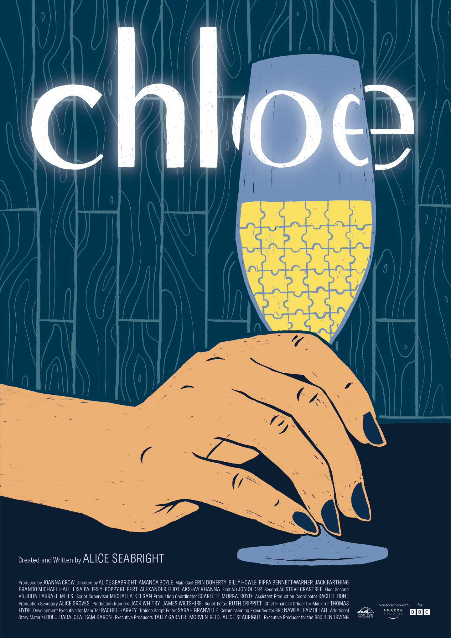 Chloe poster wine glass